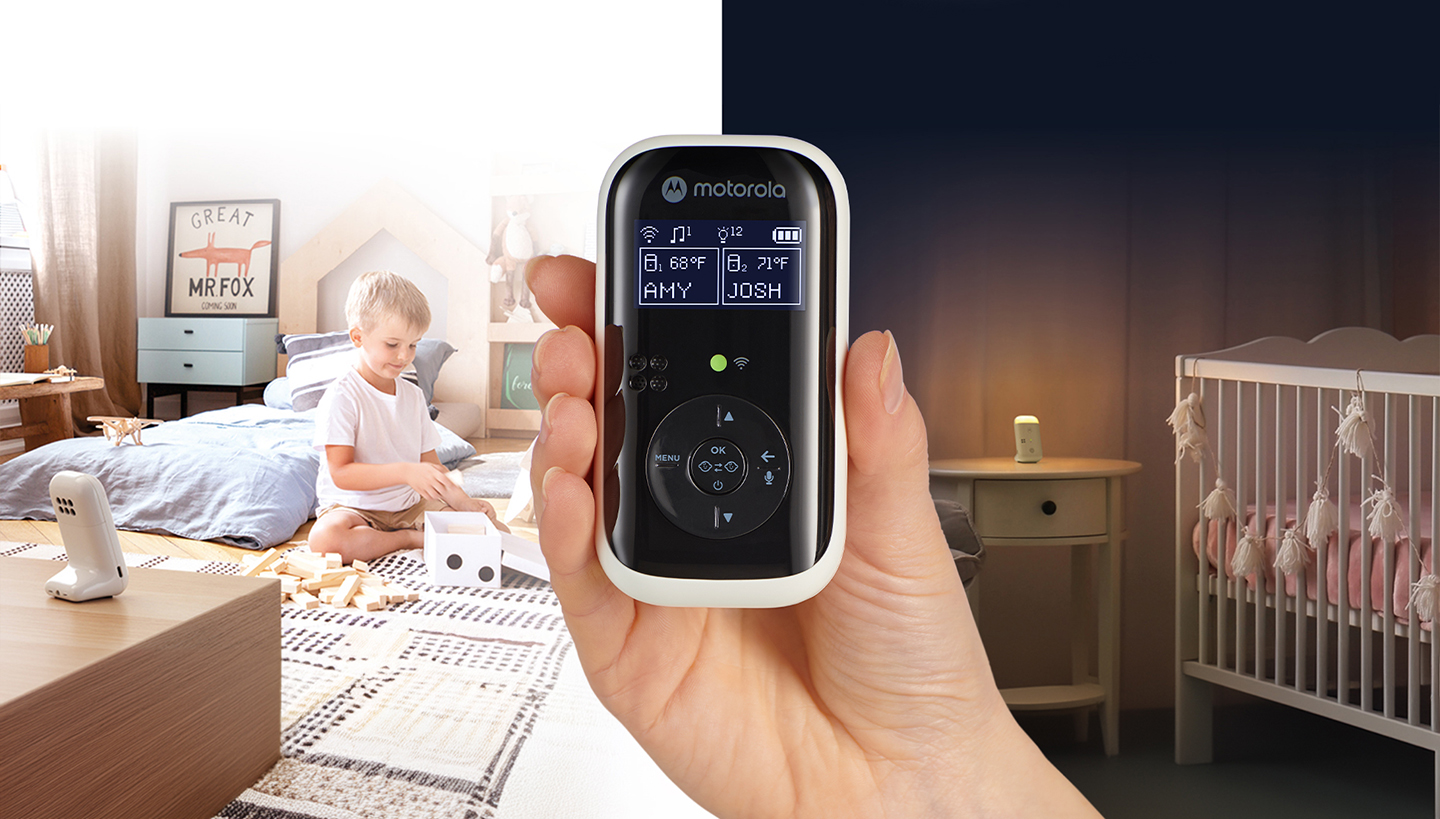 Versatile dual room monitoring
